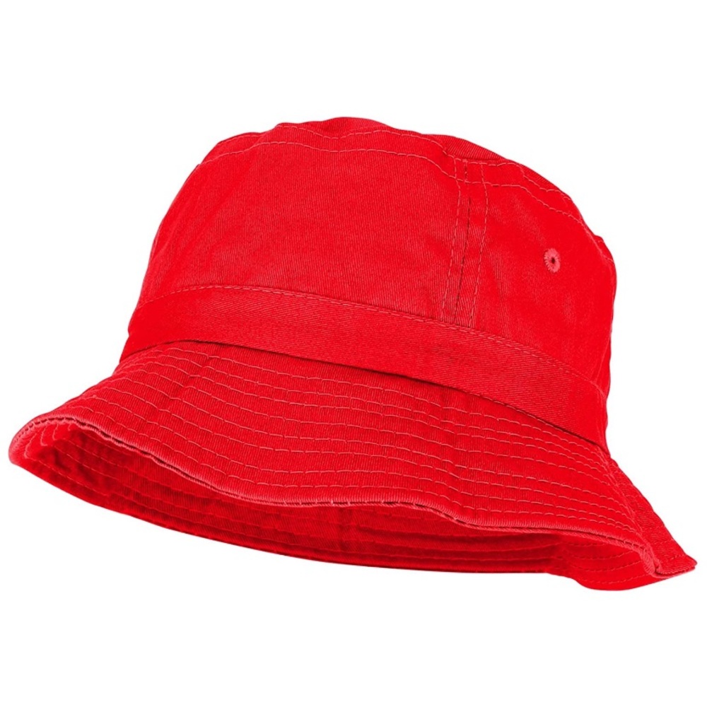 Red Dyed Cotton Bucket Hat